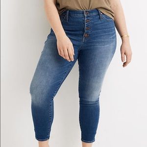 Madewell 9” Mid Rise Skinny Crop Jeans